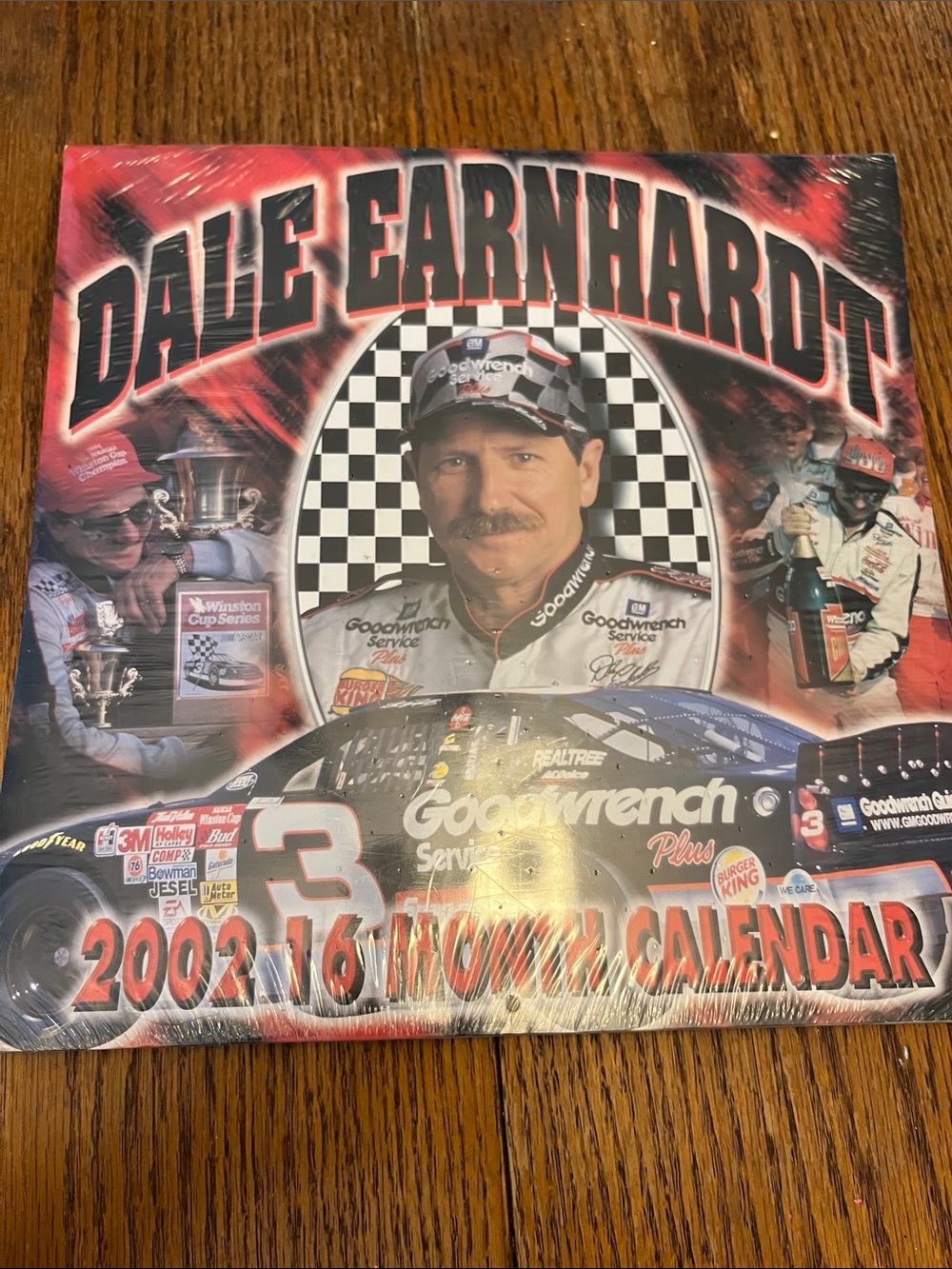 NASCAR Dale Earnhardt 2002 16-Month Calendar 12"X12" New/Sealed